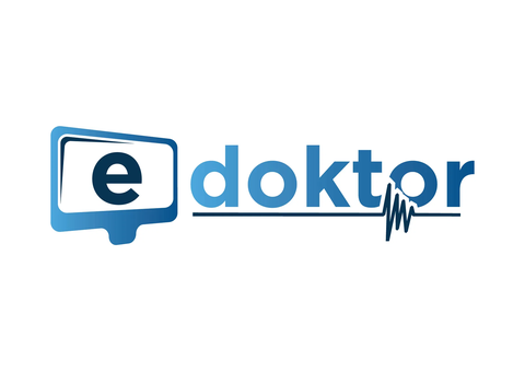 Logotip E doktor z zaslonom